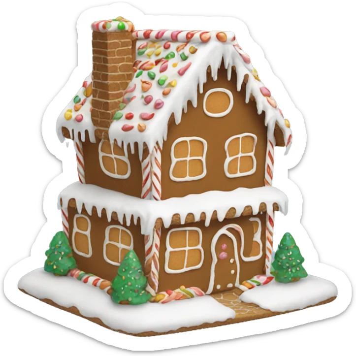 Gingerbread house sticker