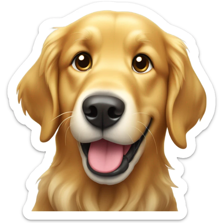 golden retriever  sticker
