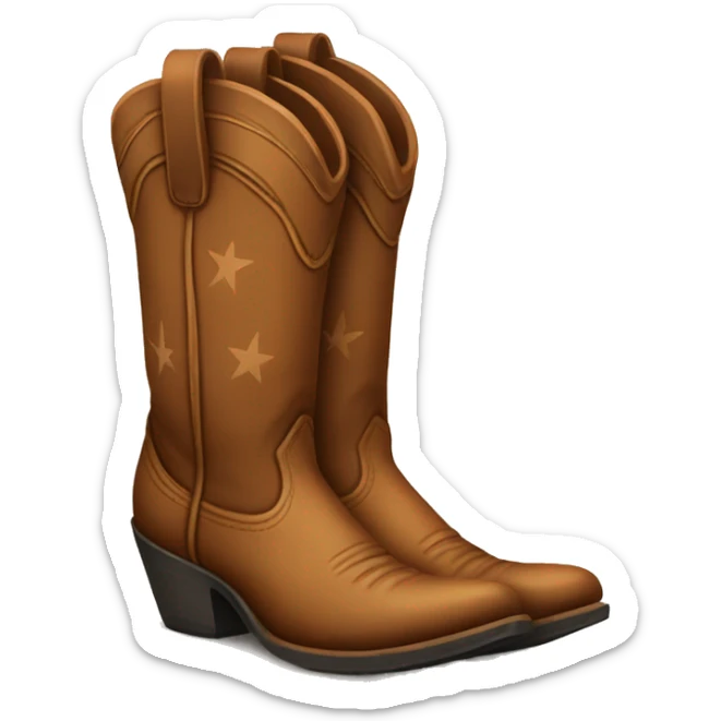 cowgirl boots sticker
