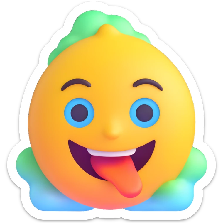 cartoon sticker of a cold and frozen emoji, colorful and cheerful style, no text, suitable for WhatsApp and Instagram, transparent background sticker