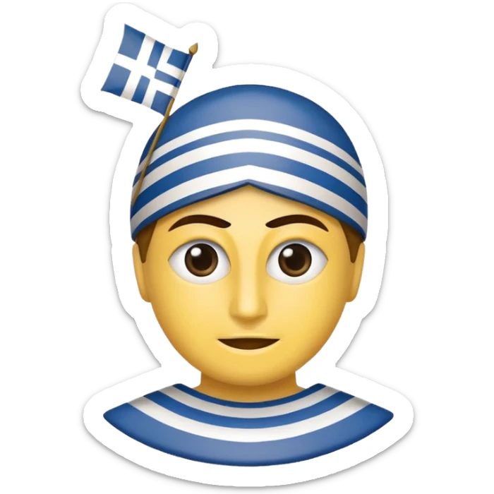 TAKE THE LOGO OF THE GREEK POLITICAL PARTY ΠΑΣΟΚ AND MAKE IT INTO AN EMOJI sticker