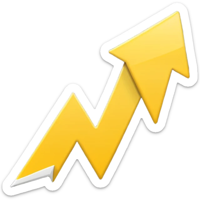 Prompt 11: "You can’t control the economy…"
Graphic: 📉 Downward chart icon (white line, yellow arrow).
Animation: Line graph drops sharply.
Background: Transparent.
 sticker