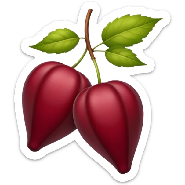 HAZ UNA lista de objetivos en color vinotinto/rojo carmesí brillante, con hojas blancas sticker