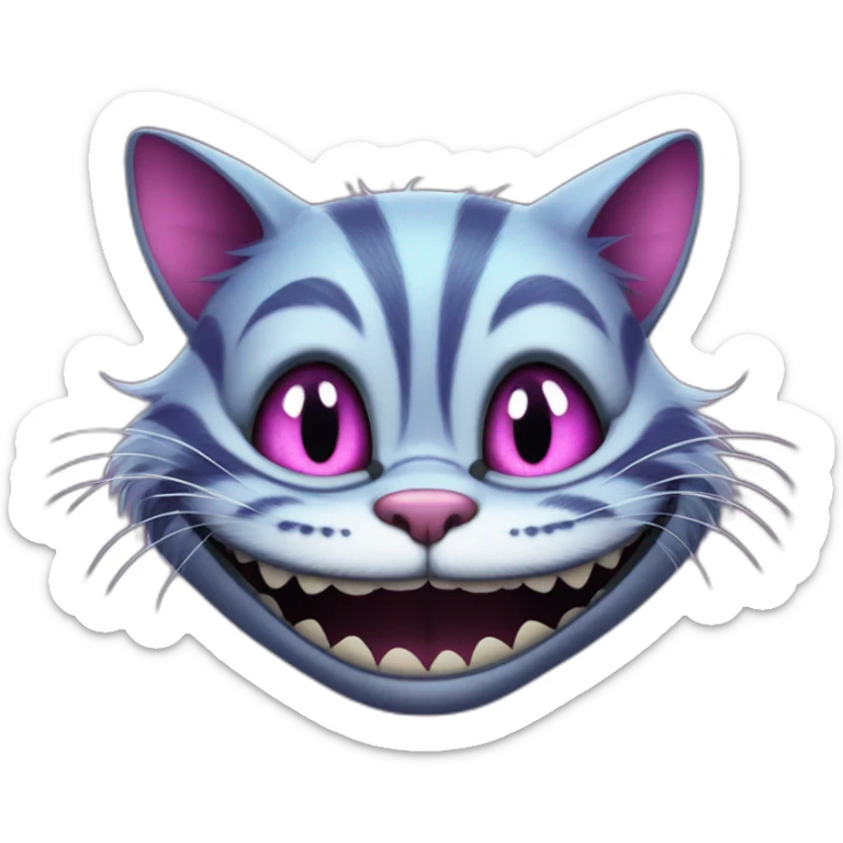 Cheshire cat sticker