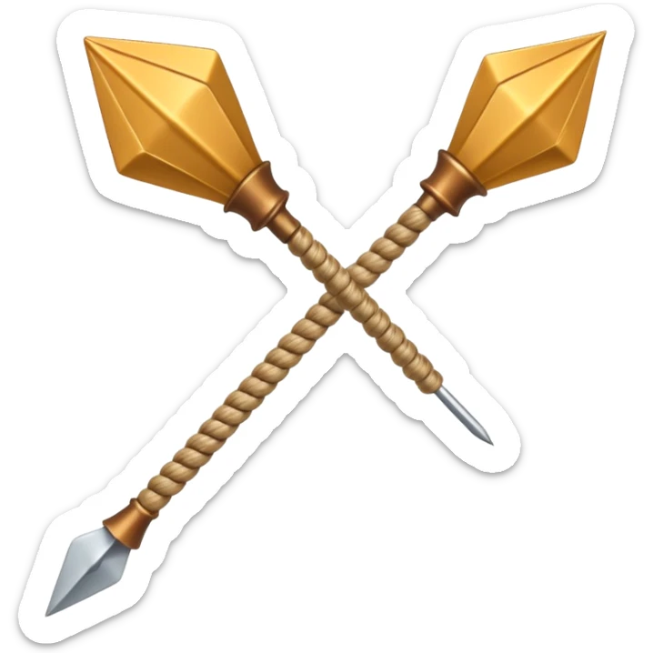 Rope Dart – Long rope with metal dart tied at the end.
 sticker