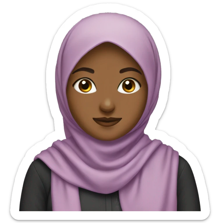 hijab girl sticker