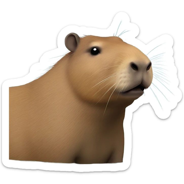 Capybara sticker