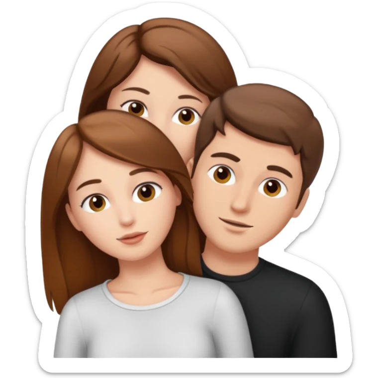 Brown haired white guy doggystyle sex with brown haired white girl, girls ass us, guy is behind sticker