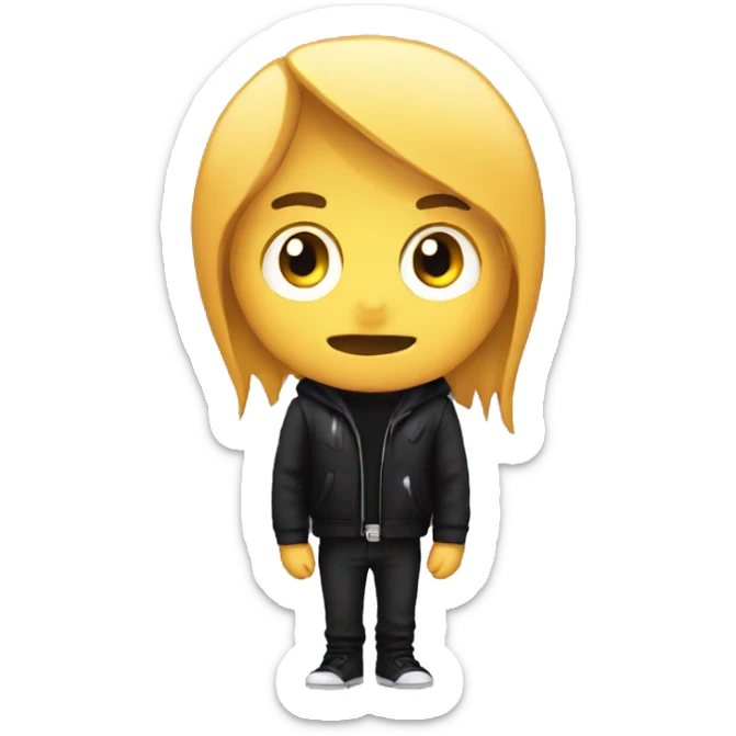 Emo classic emoji sticker