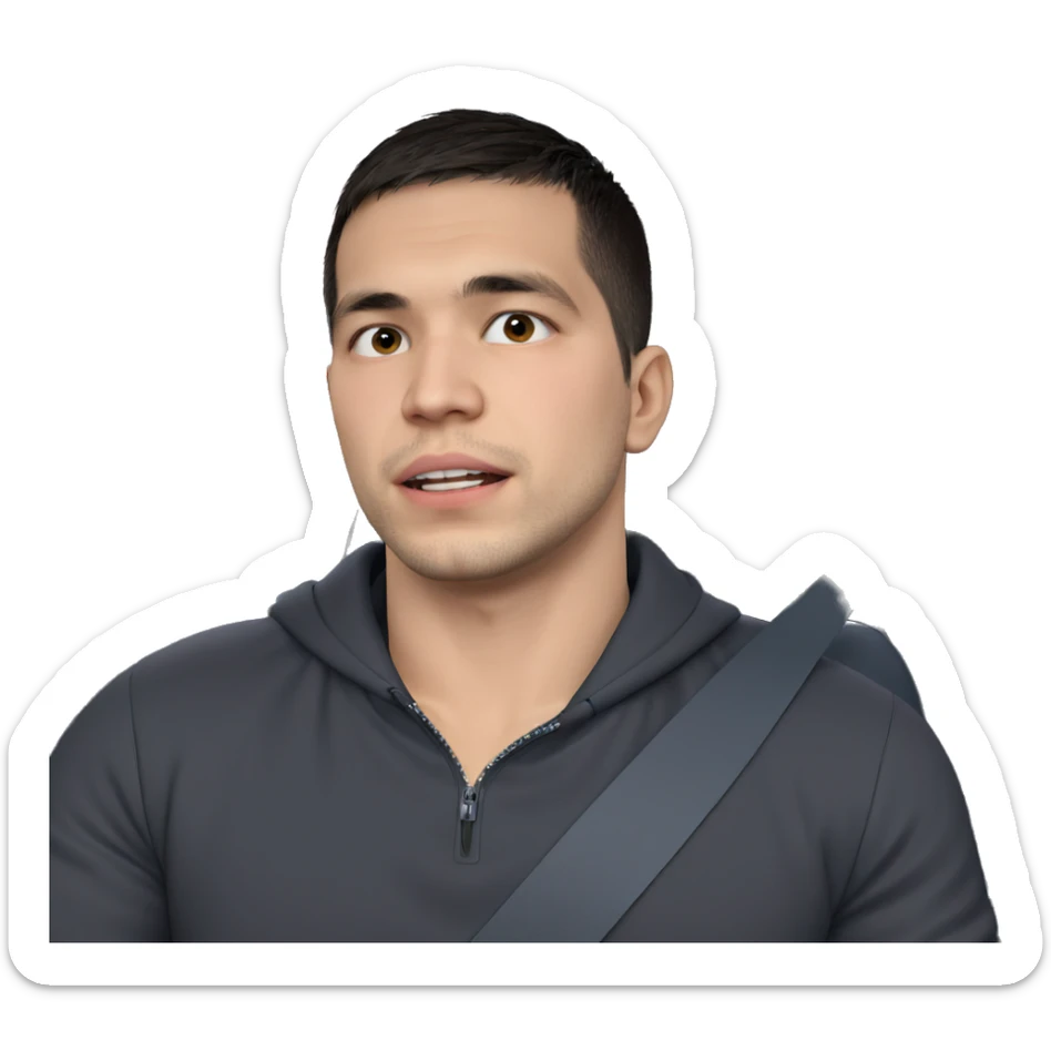 boy in car interior sticker