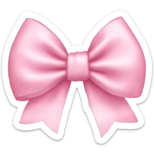 Baby pink bow  sticker