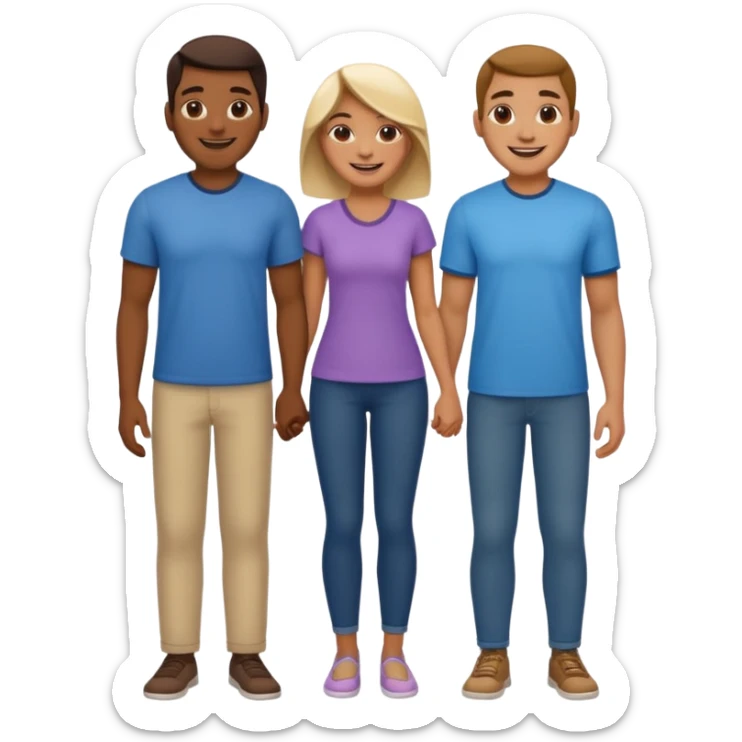 full-length couple sticker