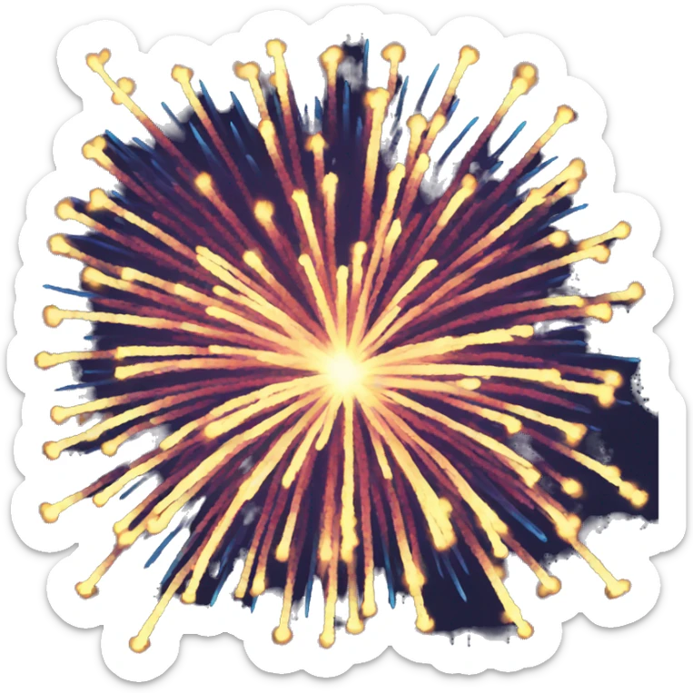 Fireworks sticker
