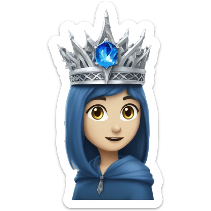 The Ravenclaw Diadem is a tiara-like object with, made of gleaming silver and set with glittering blue gem. It is enchanted to enhance the wisdom and intellect of its wearer. Voldemort turned embedding a fragment  sticker