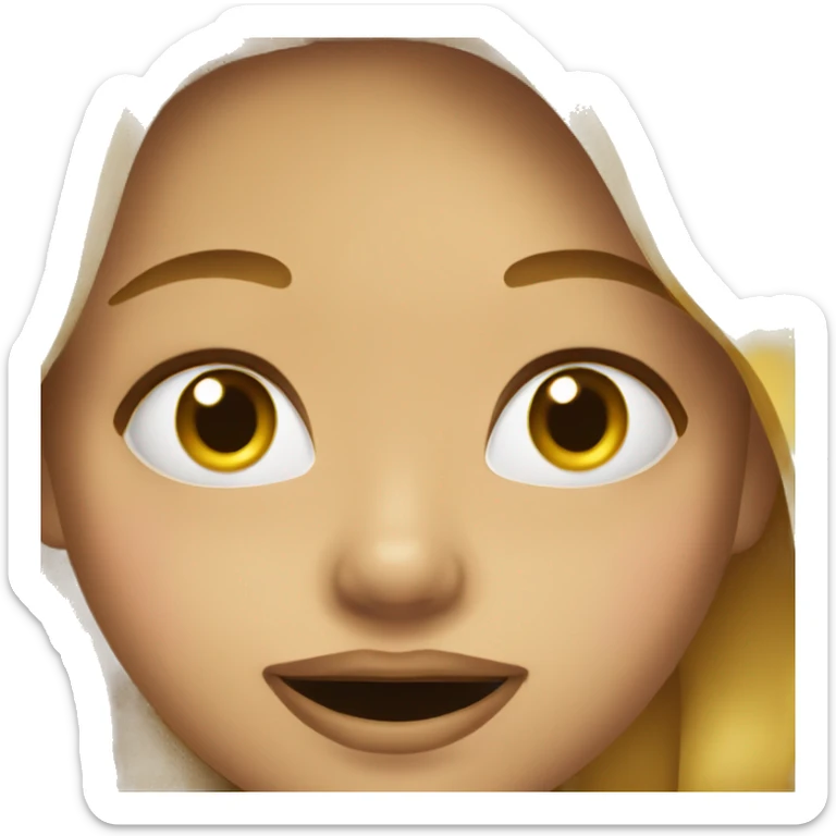  girl gold teeth sticker