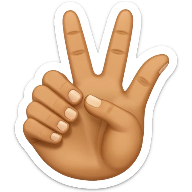 A thumbs up emoji of just thr hand no other body part but the fist has six fingers sticker