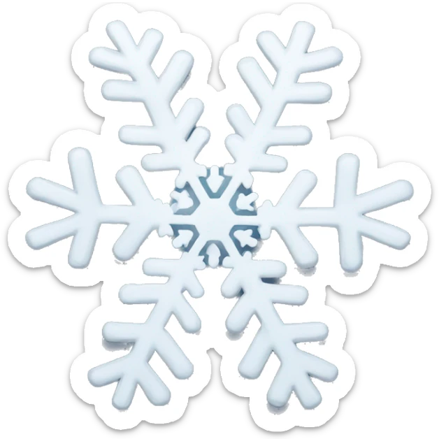 Snowflake sticker