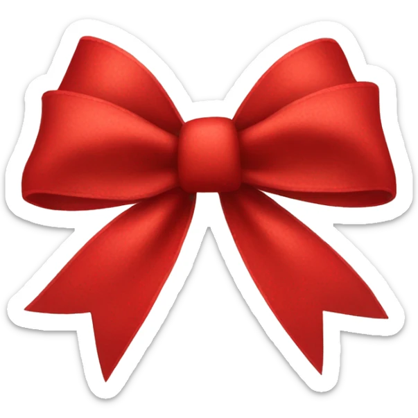 Red bow sticker