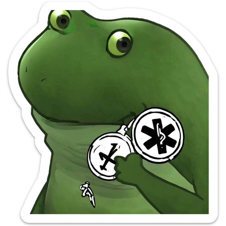 Hospital in Bangkok, Thailand with traditional Thai roof spires, medical symbol sticker