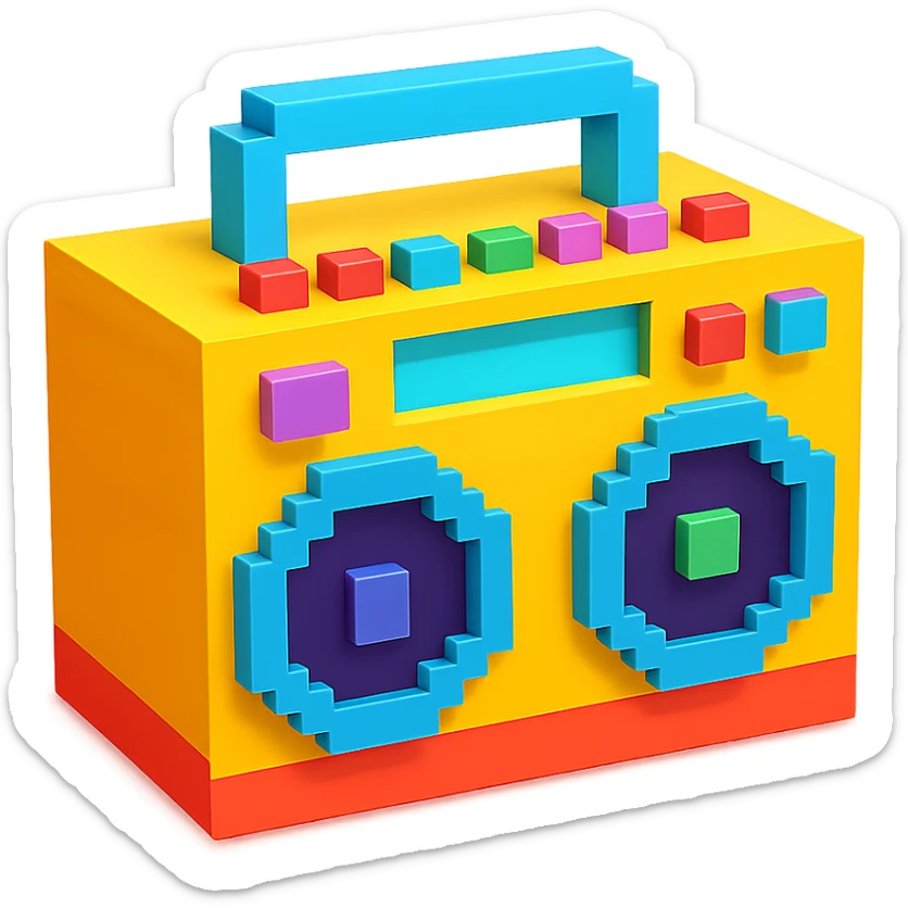 boombox sticker