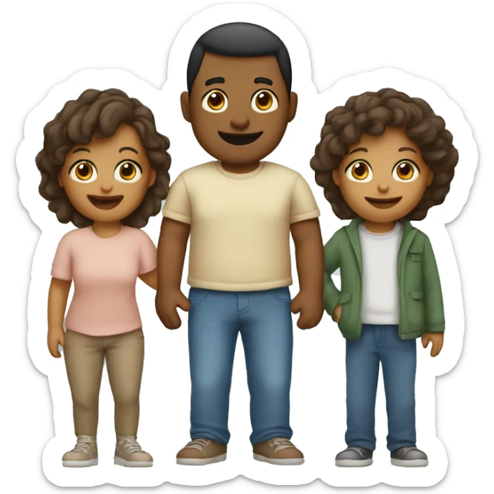 family 6, 1 mom, 1 dad, 1 older brother, 1 sister, 1 boy and 1 baby boy sticker