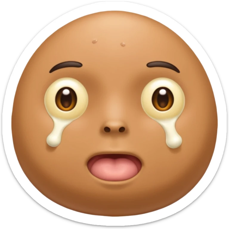 naked man with 2 balls and a penis with cum sticker