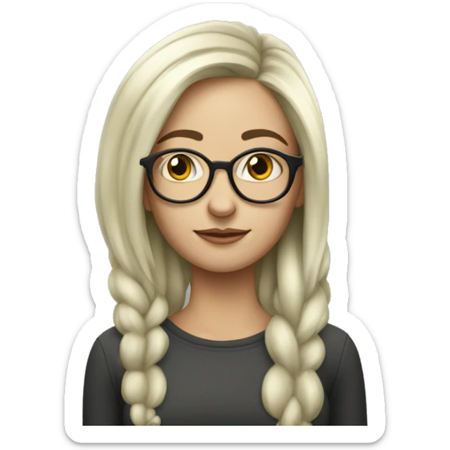 A woman who is around 29, likes to smoke weed, lives in Warsaw, Poland, is pretty skinny and has mouse-colored hair sticker