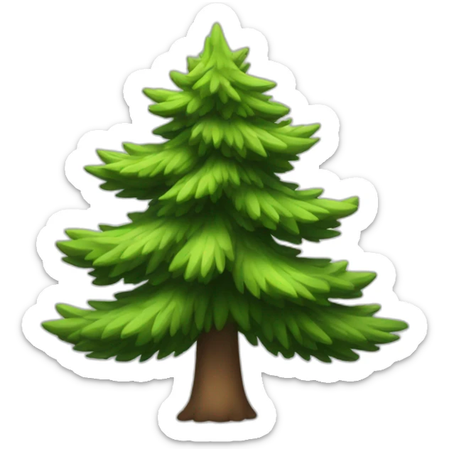 pine tree sticker