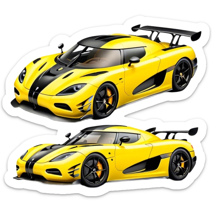 Koenigsegg Agera RS - Koenigsegg (Model Year: 2020) (Iconic colour: Yellow) sticker