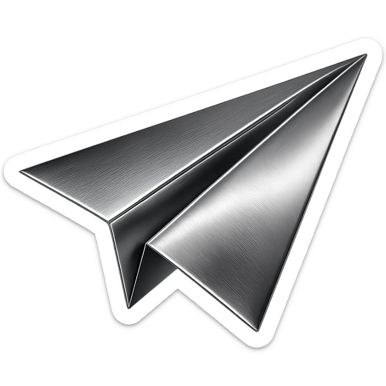 paper airplane sticker