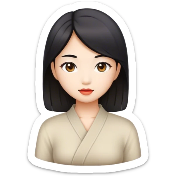 Asian beautiful girl  sticker