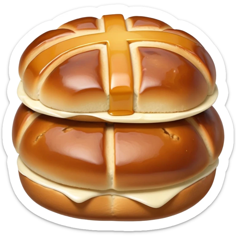 Hot Cross Bun sticker