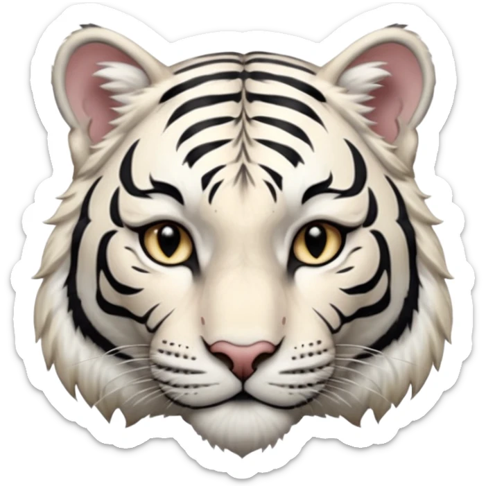 Female white tiger khajiit leader of the umbral rose  sticker