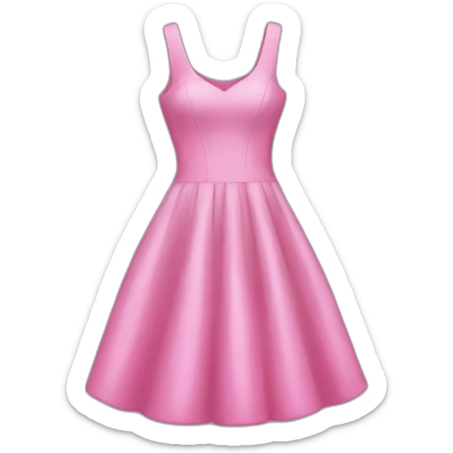 Pink dress sticker