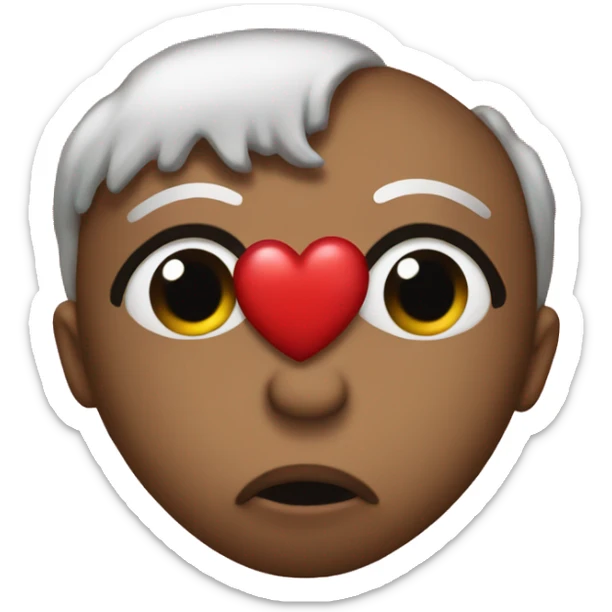 kiss emoji but replace the heart with a pile of poop sticker