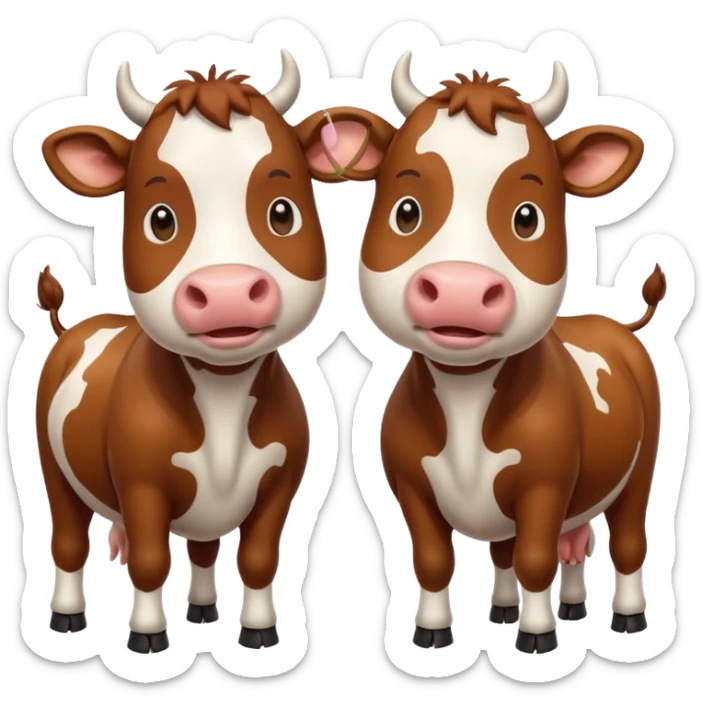 Vacas enamoradas  sticker