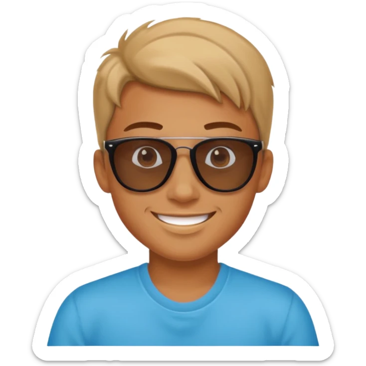 I want one little emoji for one hot boy. I want to show him with emoji that he is so hot and atrractive sticker