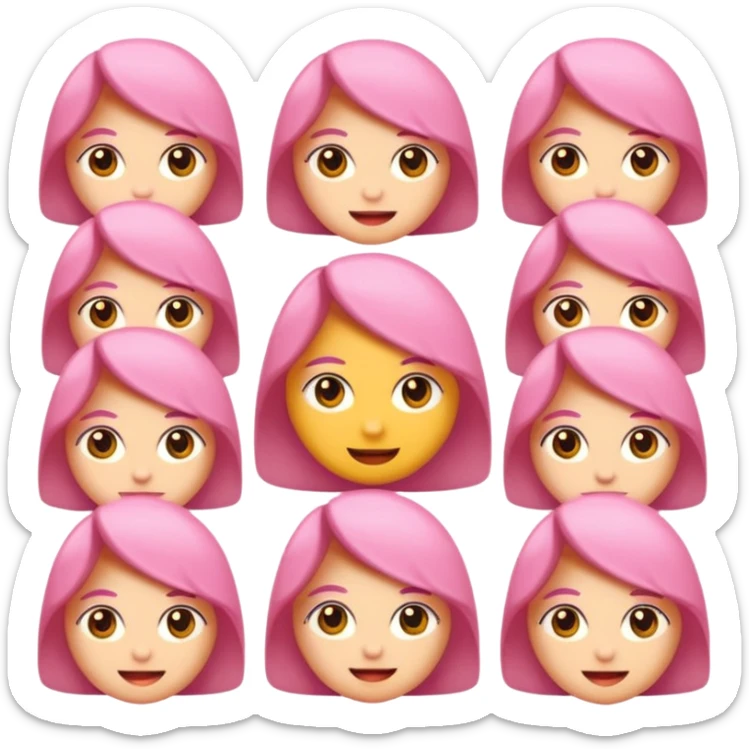 açık tenli  uzun kıvırcık sarı saçlı mavi gözlü   dudak rengi pembe yetişkin kadın bana emoji oluştur sticker
