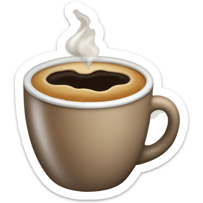 Coffee sticker