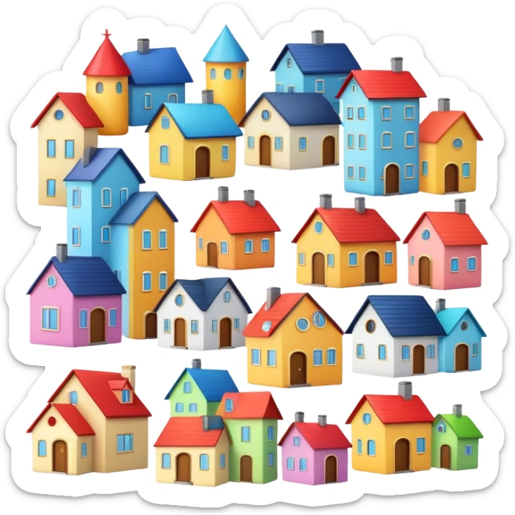 Houses sticker