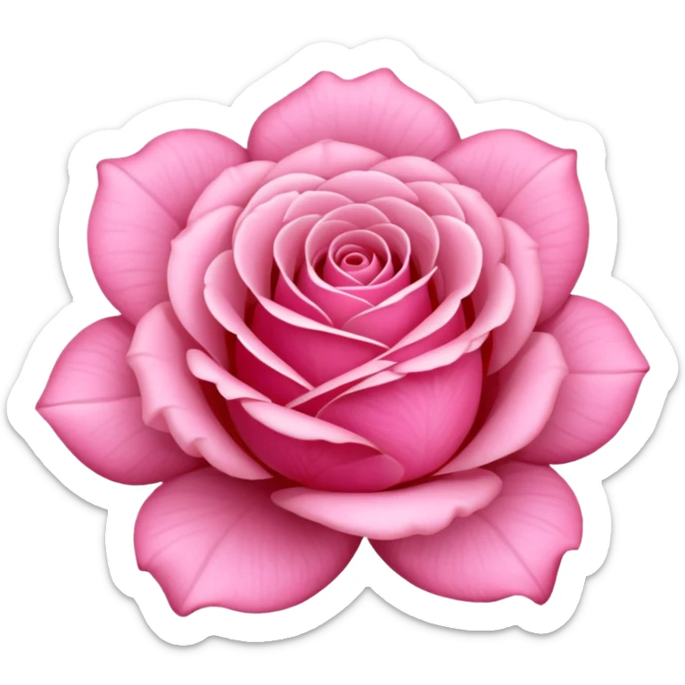 Vytvoris mi prosim zuvou emoji ruzi jen kvet? Bez toho velkeho okvetniho listku kolem sticker