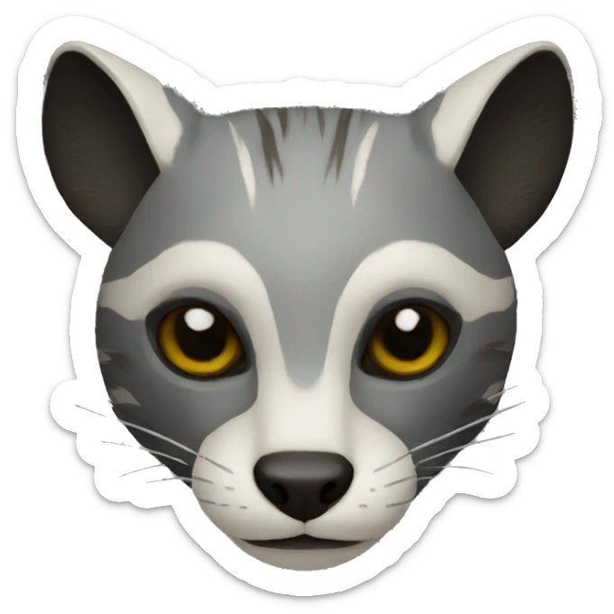 palm civet mask sticker