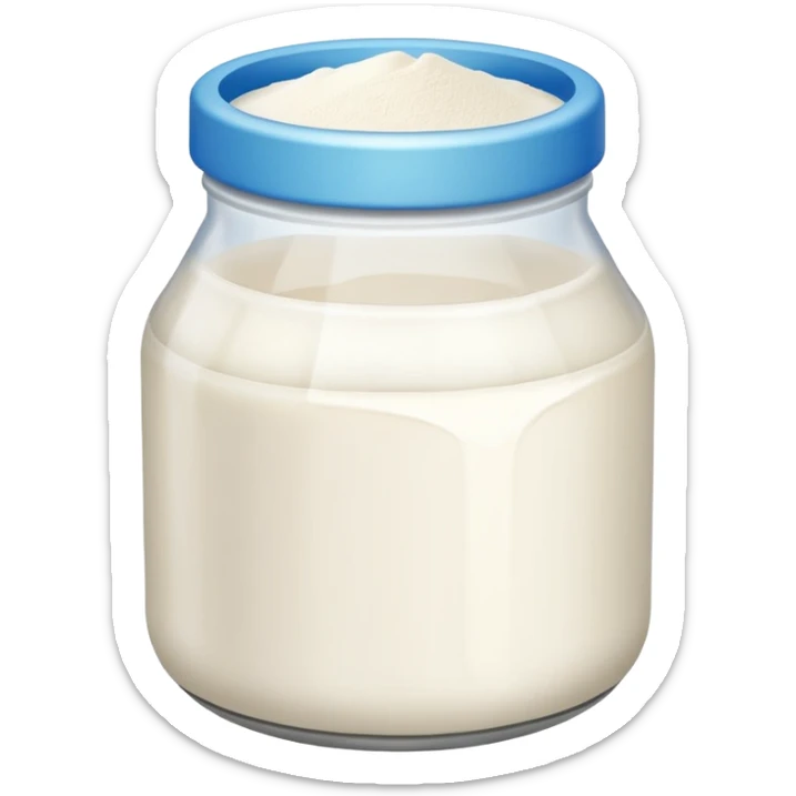 Milk powder sticker