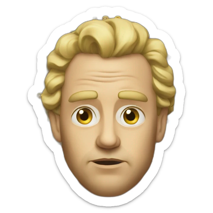 Swedish-king-confused sticker