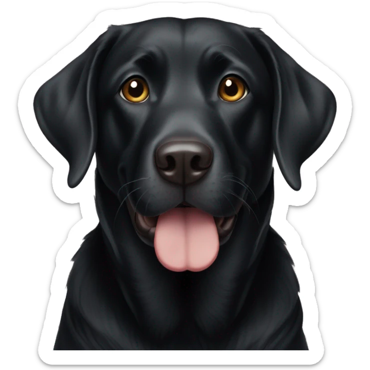 Black lab sticker