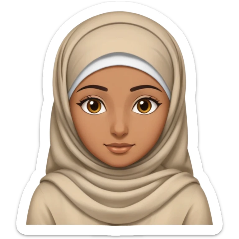 Egyptian hijabi Woman 21 years old in traditional Egyptian clothes sticker