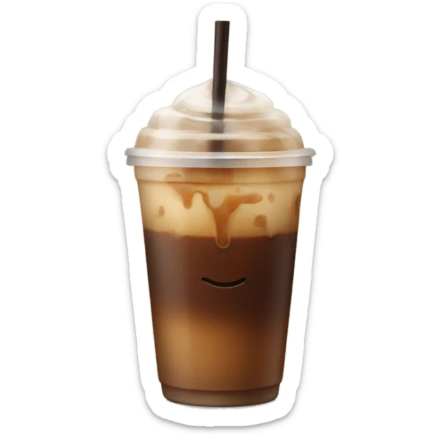 Iced coffee sticker