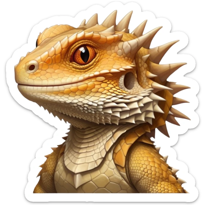 cinematic-noble-bearded-dragon-portrait-emoji,-poised-and-regal,-with-a-robust,-angular-build-and-a-textured,-scaled-hide-in-earthy-olive-and-sandy-tones,-a-prominent-spiky-'beard'-beneath-its-chin-and-a-keen,-alert-gaze,-simplified sticker