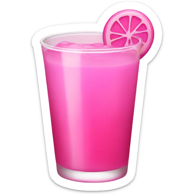 Pink drink sticker