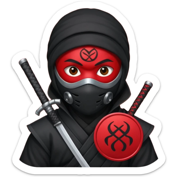 🥷🏾 usando este emoji crea otros que tengan los simbolos del zodiaco sticker